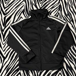 Adidas Black Jacket with White Accents